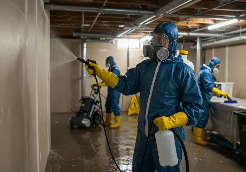 Basement Sanitization and Antimicrobial Treatment process in Polk County, GA